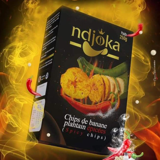 Ndjoka - chips de banane épicées non sucrées - 250g